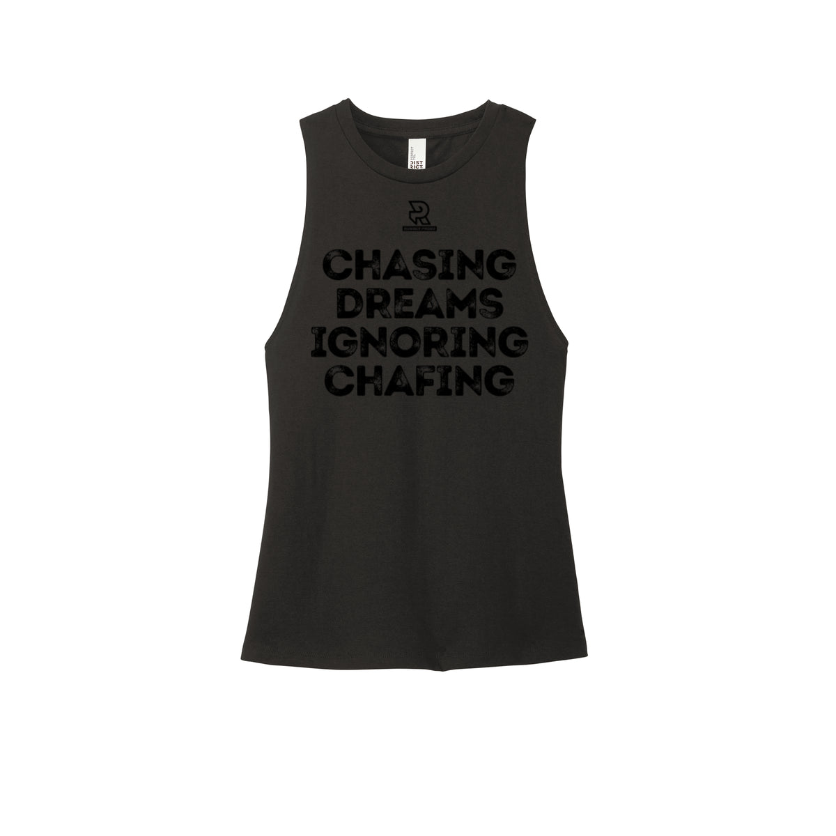 CHASING DREAMS (Black) - Womens Perfect Tri Muscle Tank