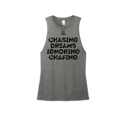 CHASING DREAMS (Black) - Womens Perfect Tri Muscle Tank