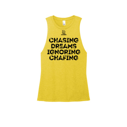 CHASING DREAMS (Black) - Womens Perfect Tri Muscle Tank