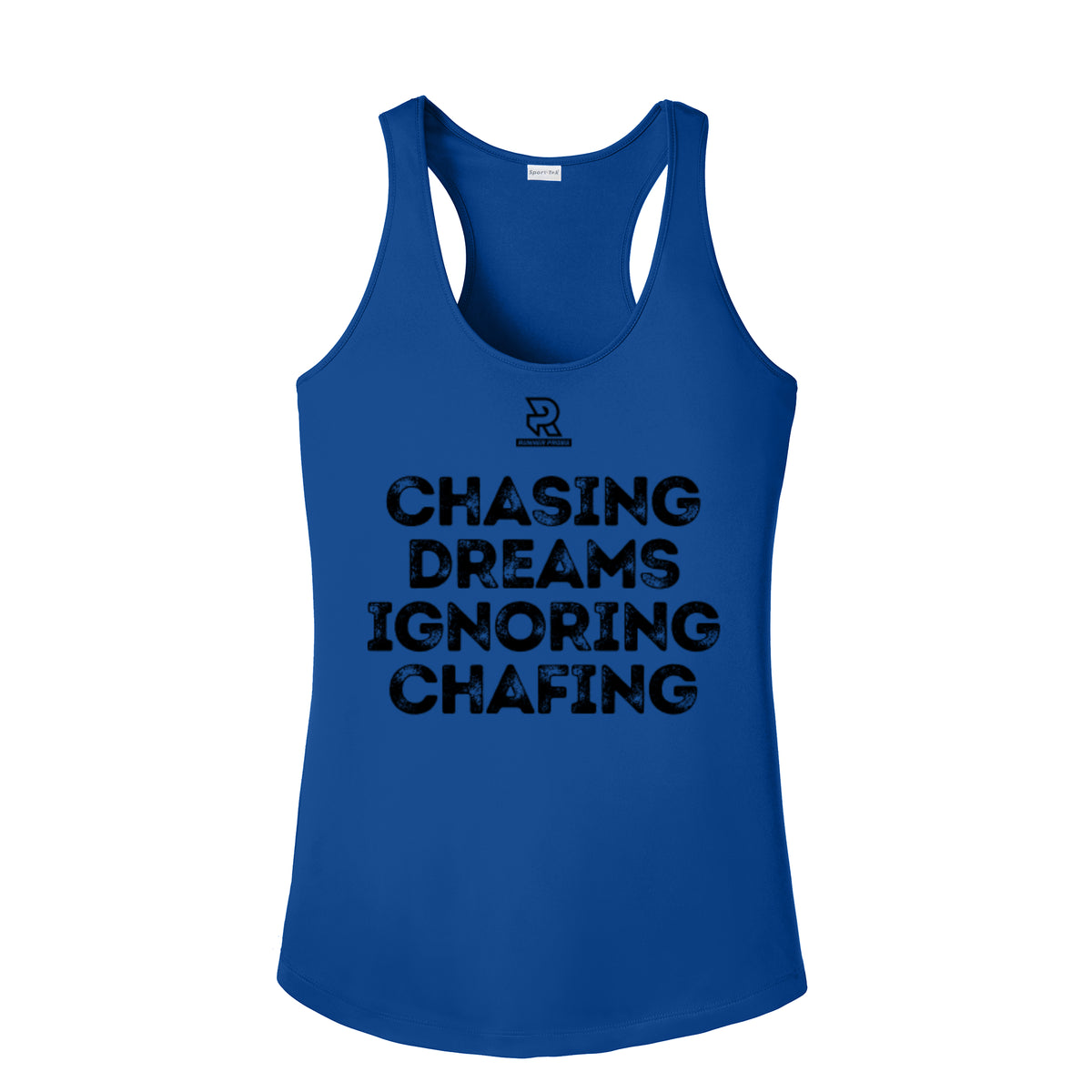 CHASING DREAMS (Black) - Womens Competitor Racerback Tank