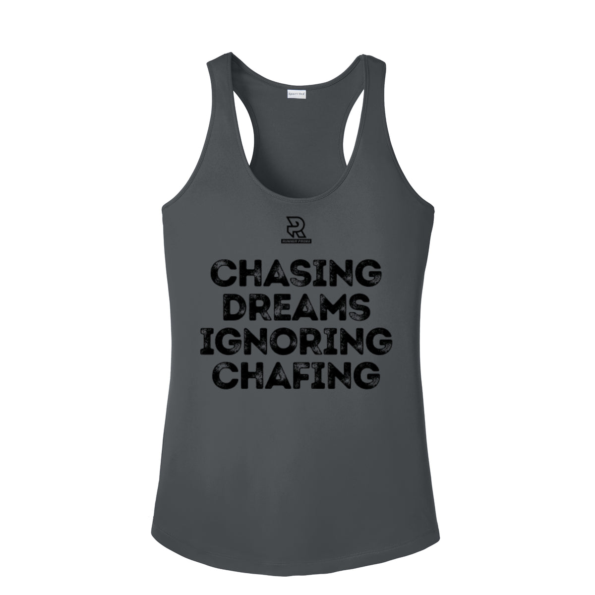CHASING DREAMS (Black) - Womens Competitor Racerback Tank