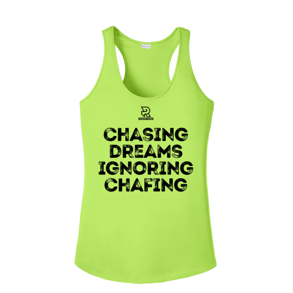 CHASING DREAMS (Black) - Womens Competitor Racerback Tank