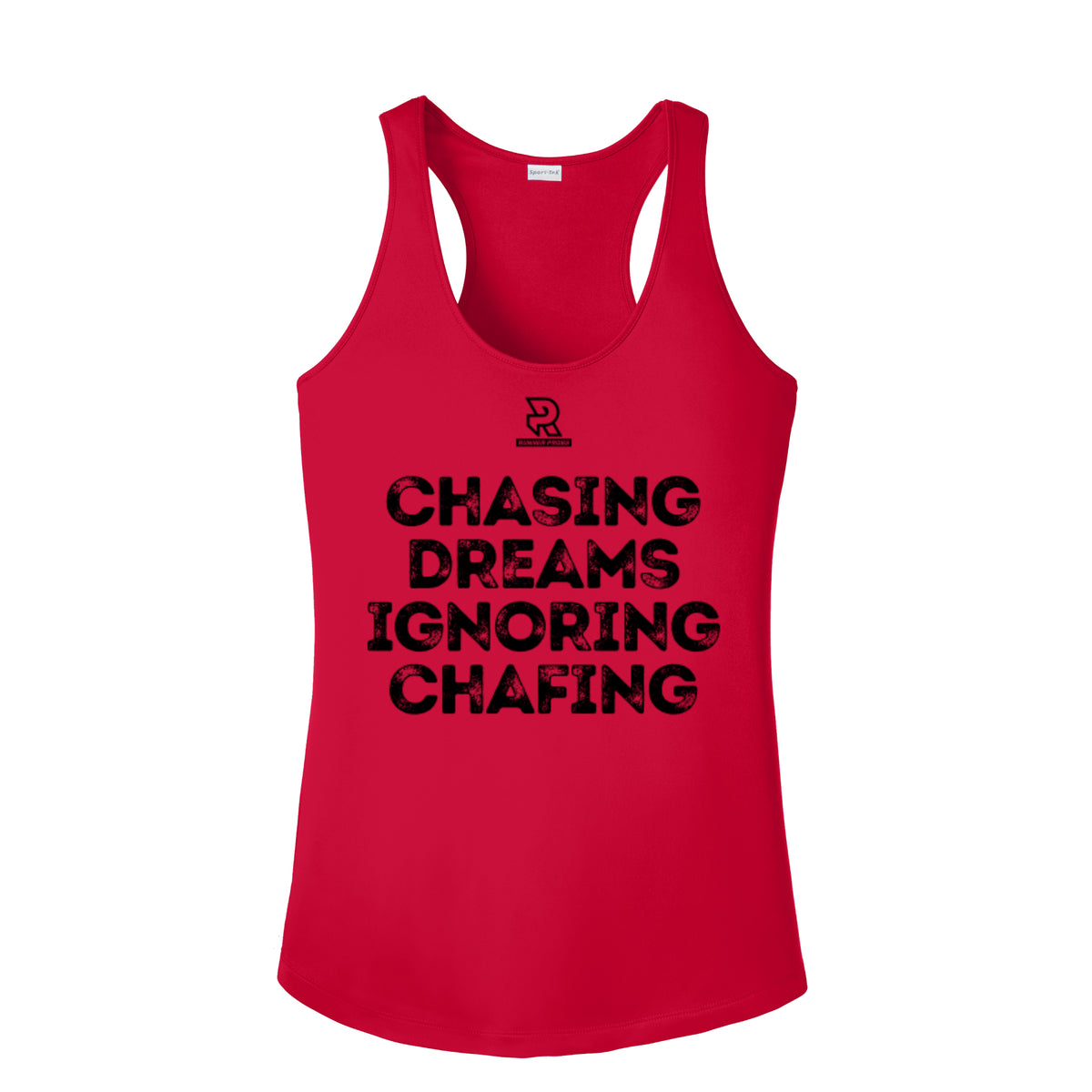 CHASING DREAMS (Black) - Womens Competitor Racerback Tank