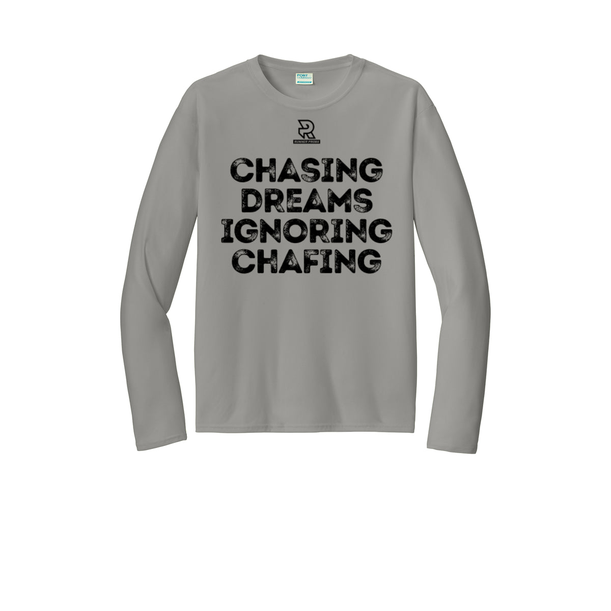 CHASING DREAMS (Black) - Long Sleeve Performance Tee
