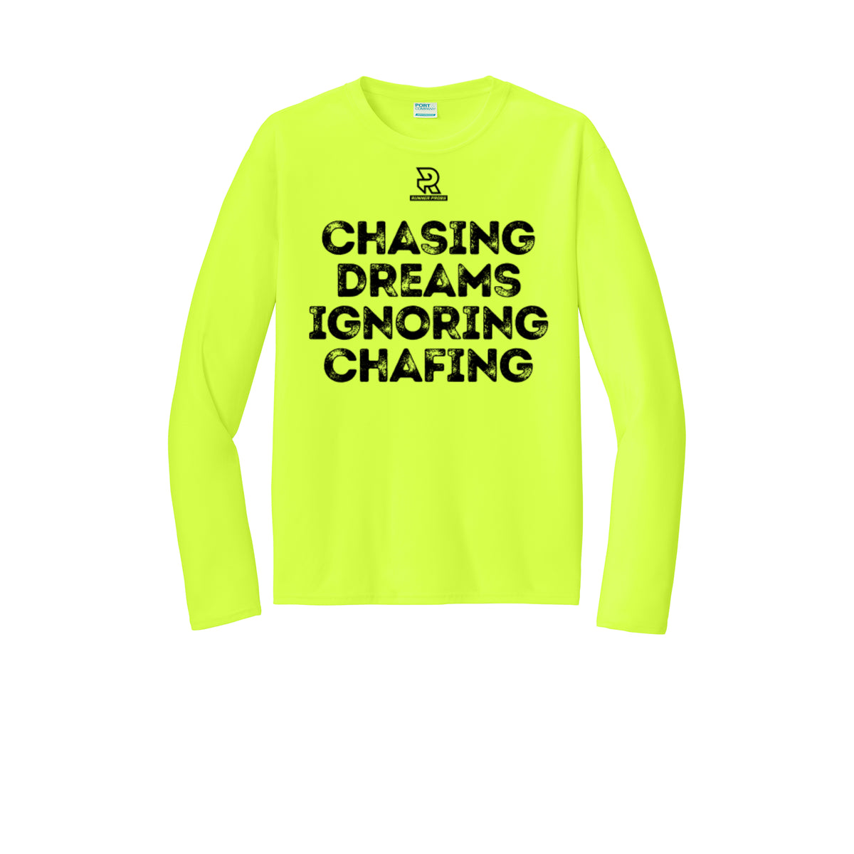 CHASING DREAMS (Black) - Long Sleeve Performance Tee