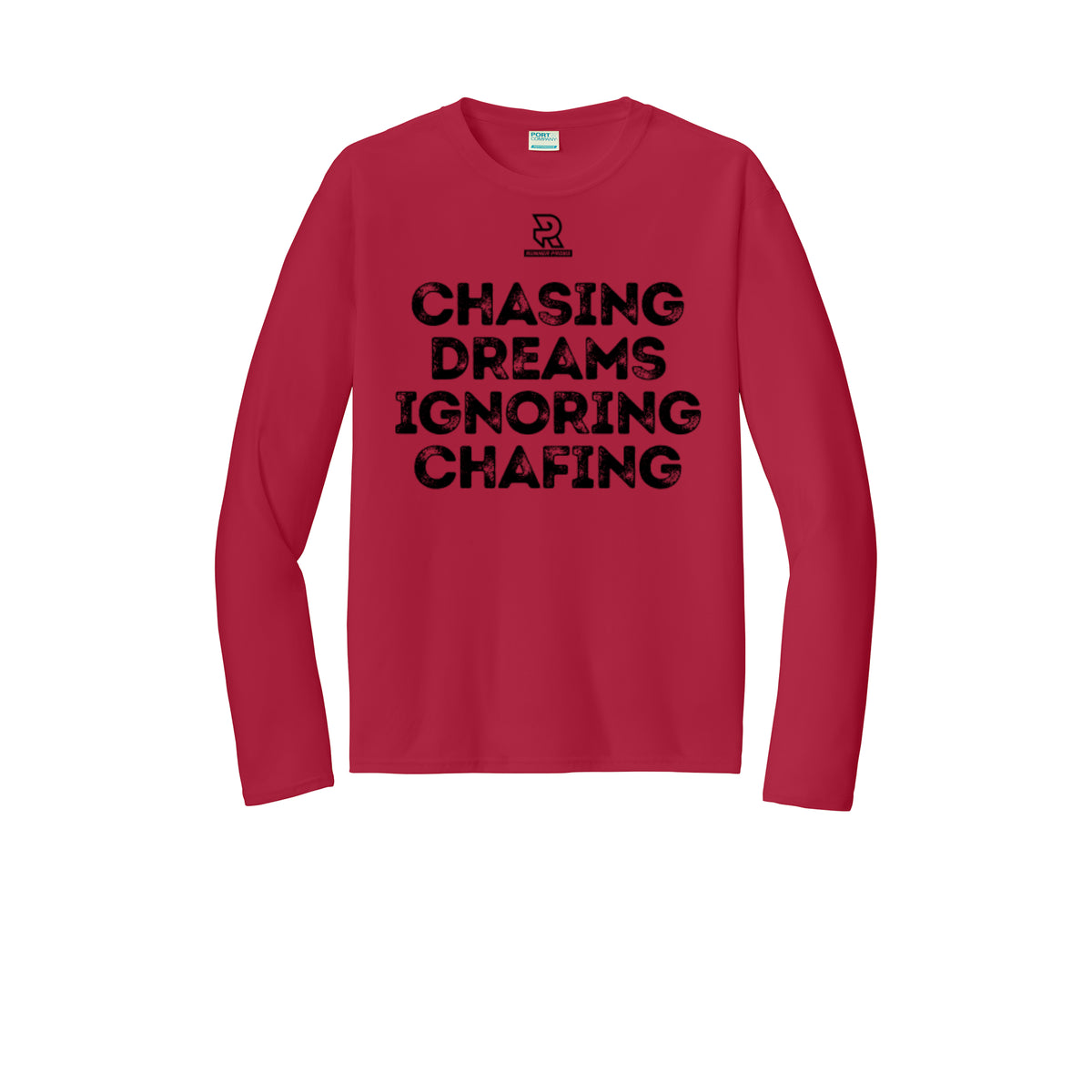 CHASING DREAMS (Black) - Long Sleeve Performance Tee