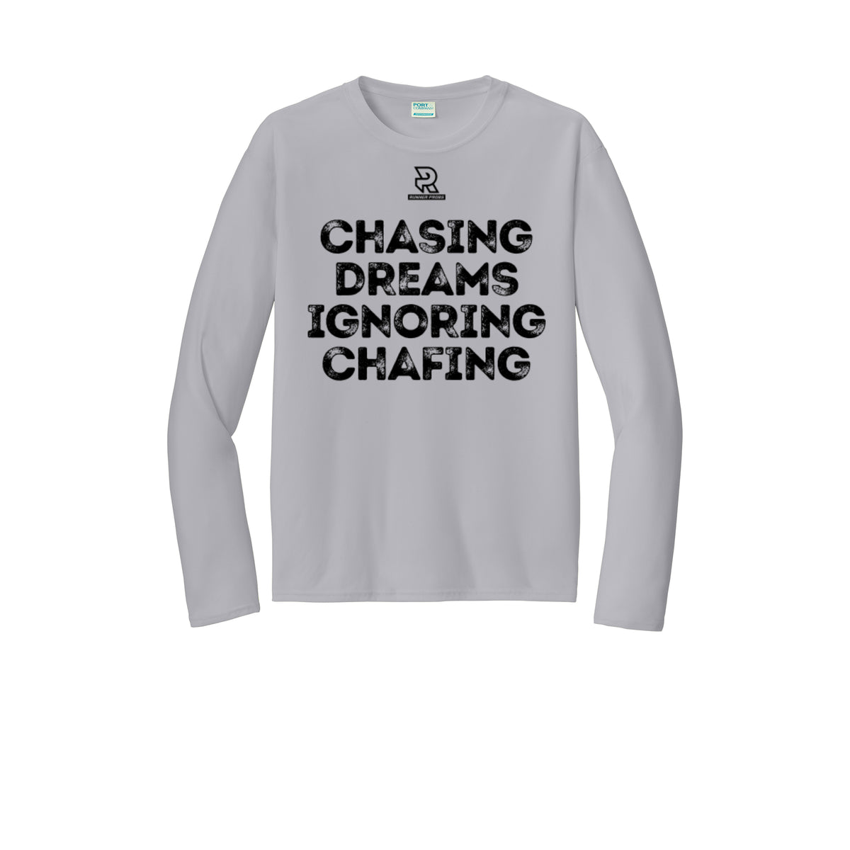 CHASING DREAMS (Black) - Long Sleeve Performance Tee