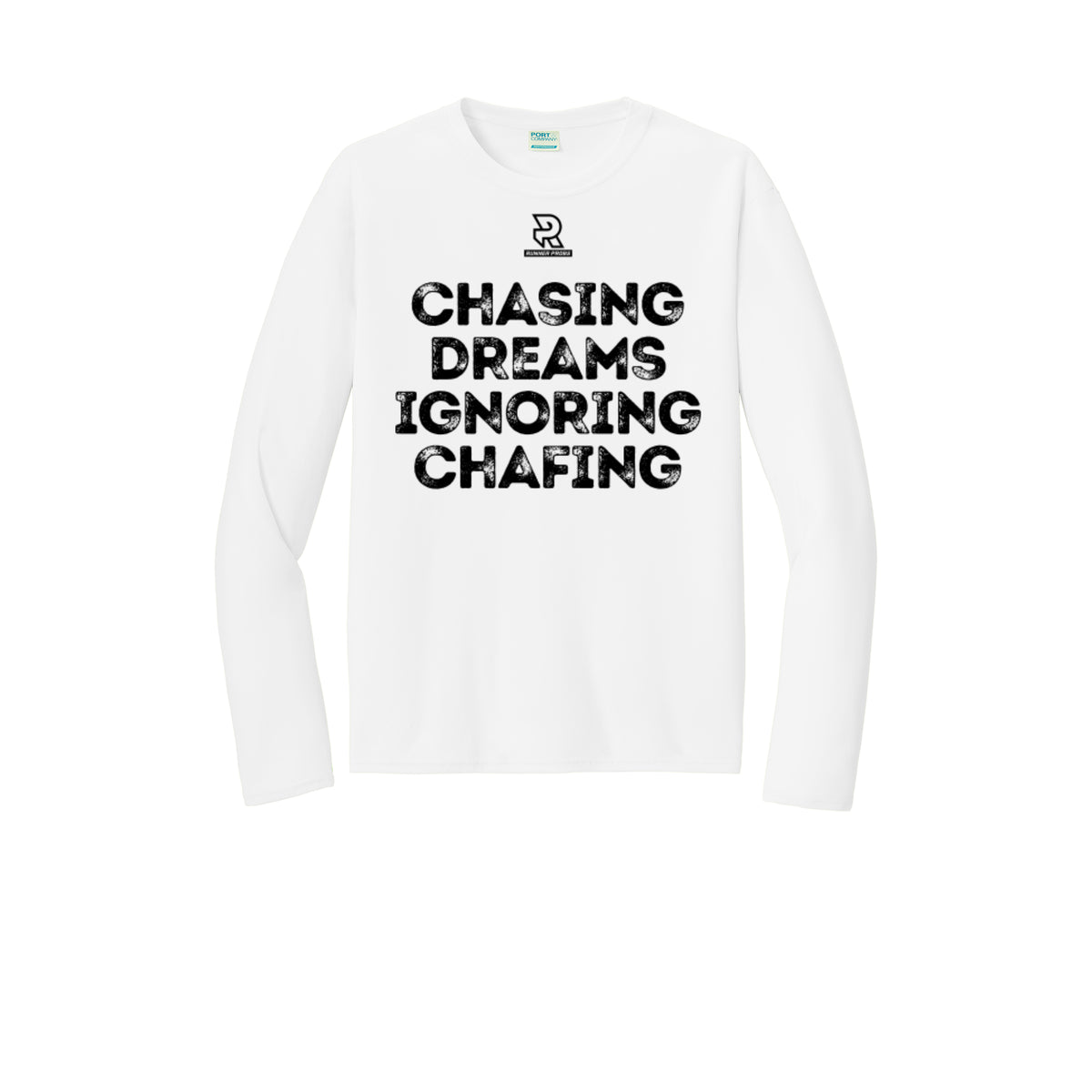 CHASING DREAMS (Black) - Long Sleeve Performance Tee