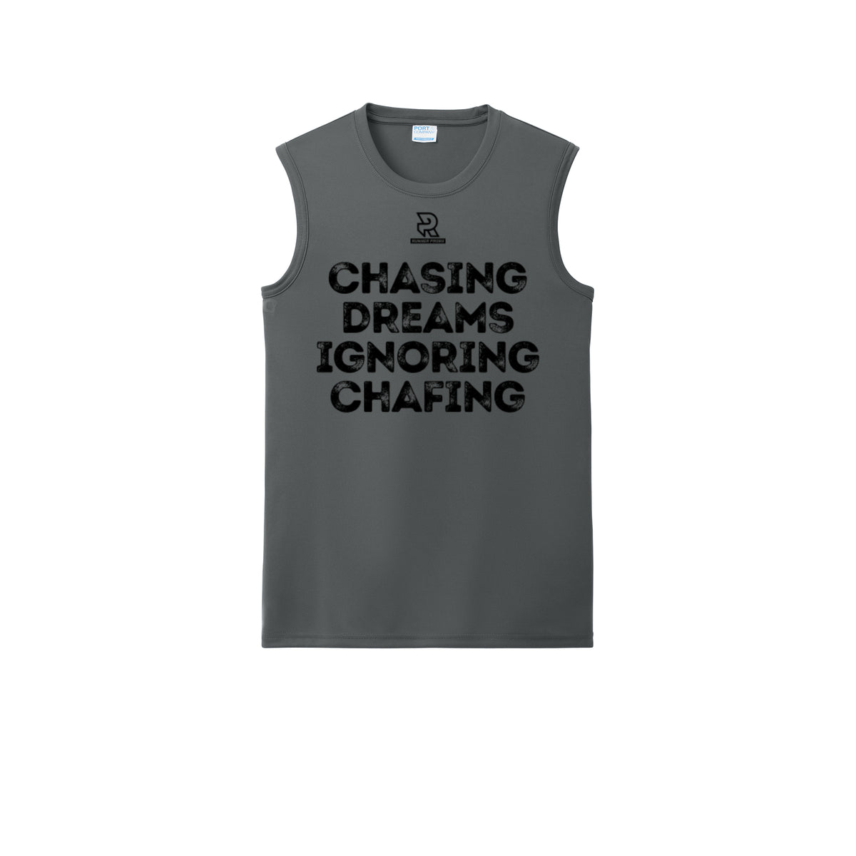CHASING DREAMS (Black) - Sleeveless Performance Tee
