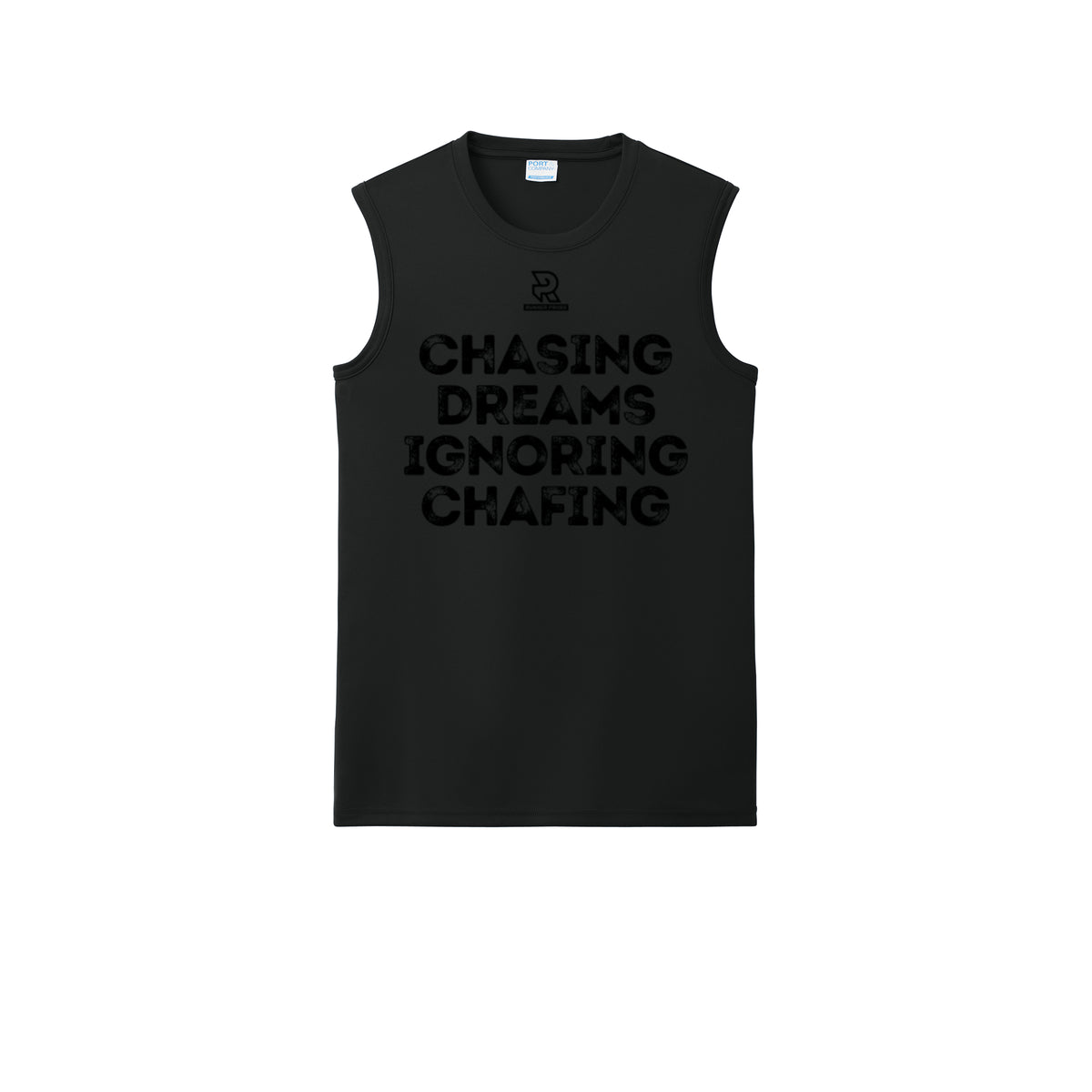 CHASING DREAMS (Black) - Sleeveless Performance Tee