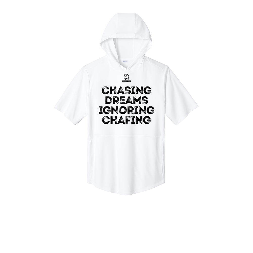 CHASING DREAMS (Black) - Short Sleeve Performance Hoodie