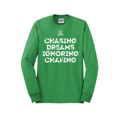 CHASING DREAMS (White) - Long Sleeve 50/50 Tee