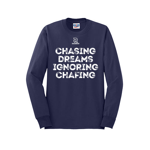 CHASING DREAMS (White) - Long Sleeve 50/50 Tee