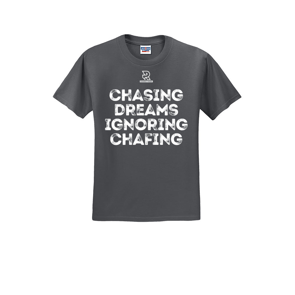 CHASING DREAMS (White) - Short Sleeve Cotton Tee