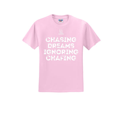 CHASING DREAMS (White) - Short Sleeve Cotton Tee