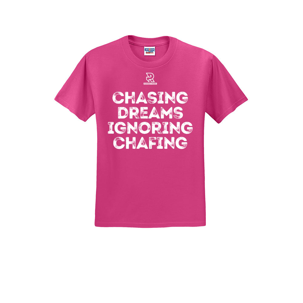 CHASING DREAMS (White) - Short Sleeve Cotton Tee