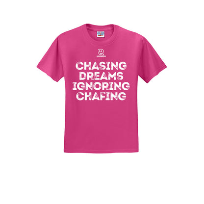 CHASING DREAMS (White) - Short Sleeve Cotton Tee