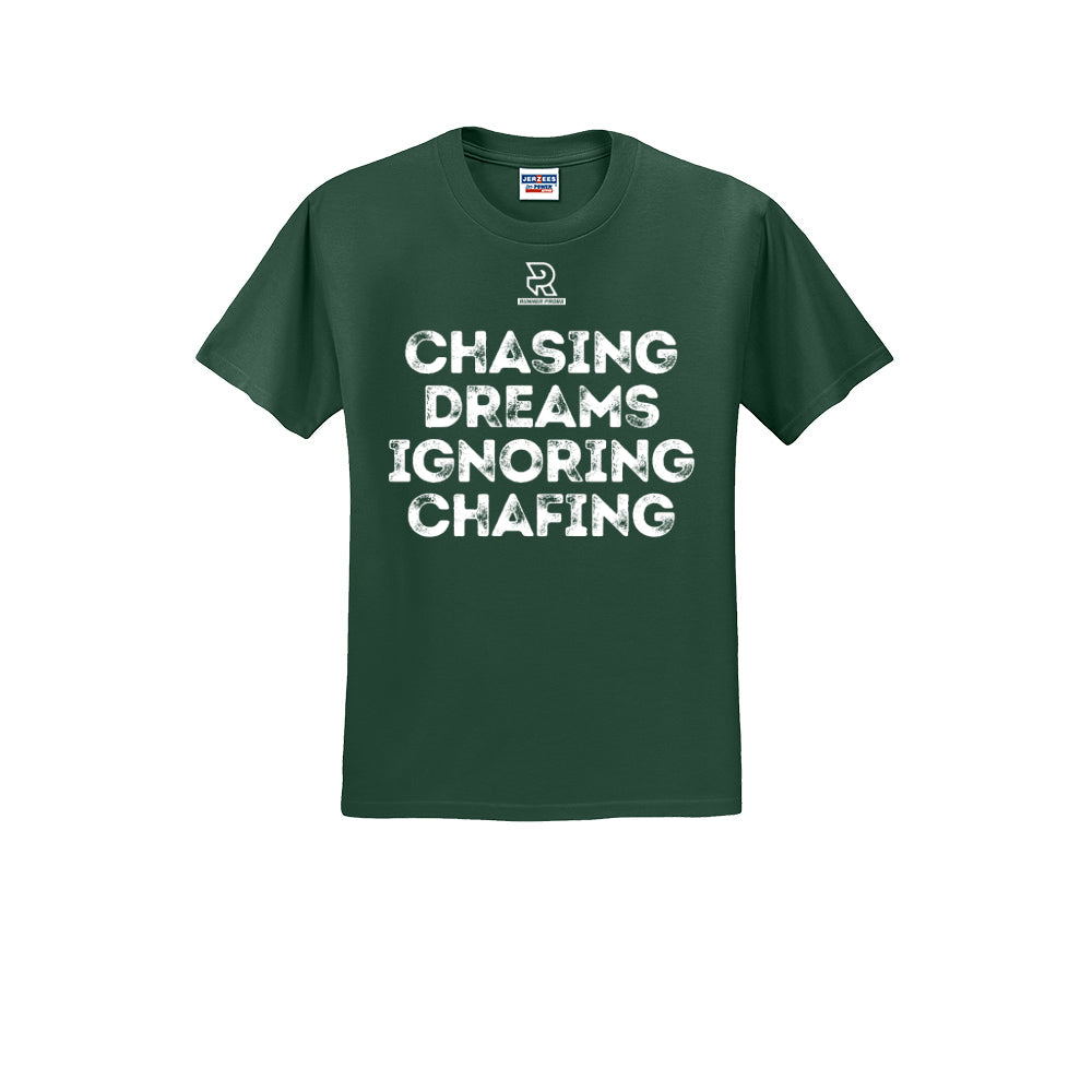 CHASING DREAMS (White) - Short Sleeve Cotton Tee