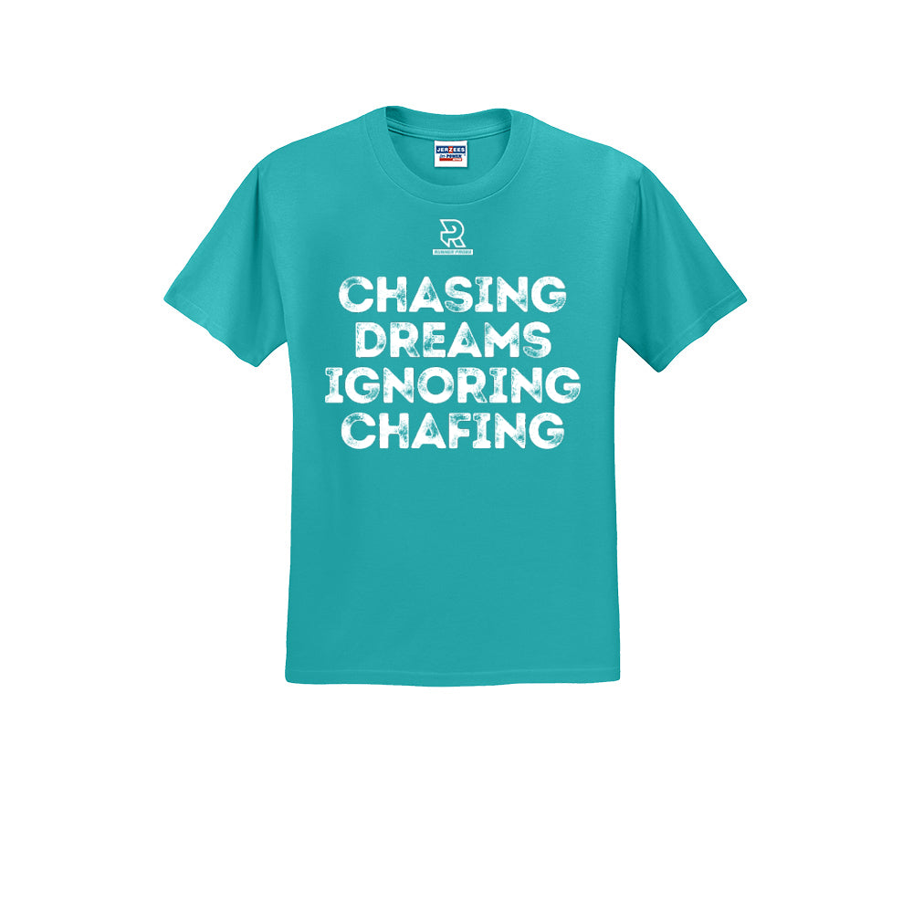 CHASING DREAMS (White) - Short Sleeve Cotton Tee