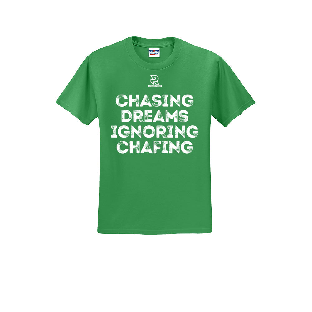 CHASING DREAMS (White) - Short Sleeve Cotton Tee