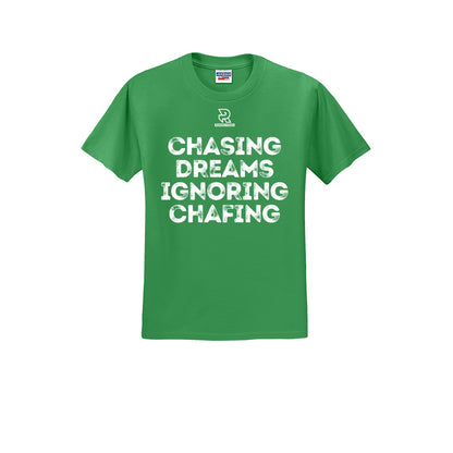 CHASING DREAMS (White) - Short Sleeve Cotton Tee