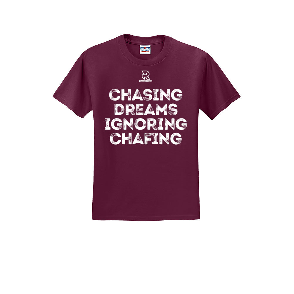 CHASING DREAMS (White) - Short Sleeve Cotton Tee