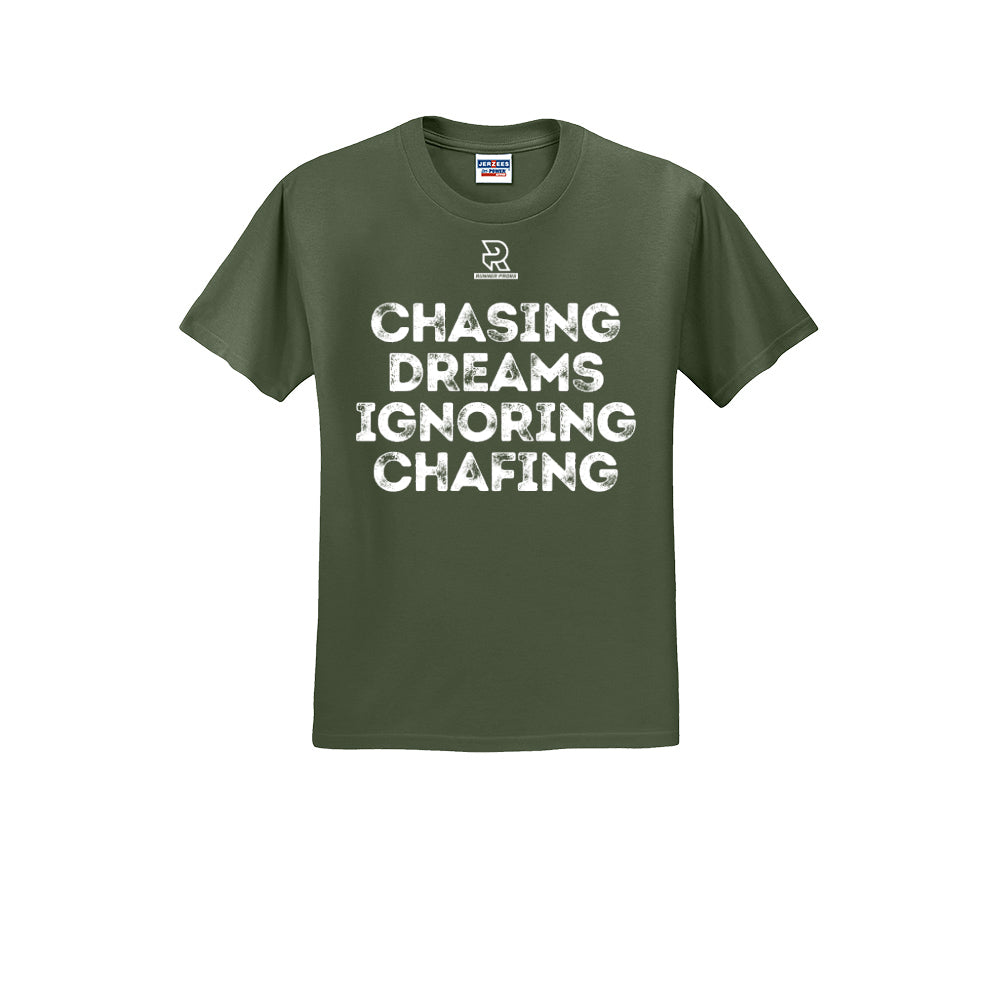 CHASING DREAMS (White) - Short Sleeve Cotton Tee