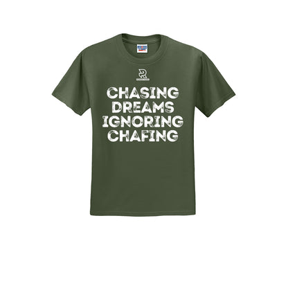 CHASING DREAMS (White) - Short Sleeve Cotton Tee