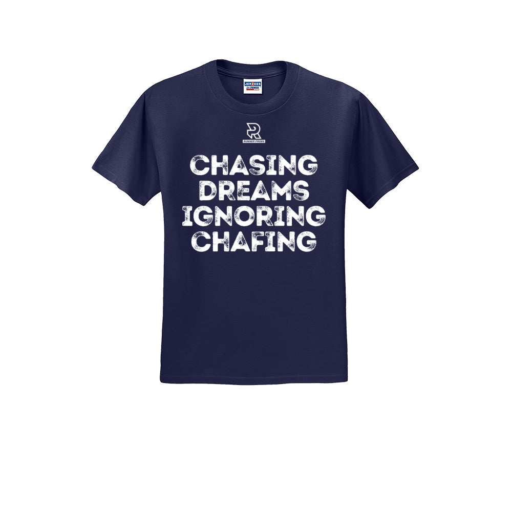 CHASING DREAMS (White) - Short Sleeve Cotton Tee