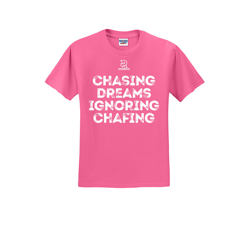 CHASING DREAMS (White) - Short Sleeve Cotton Tee