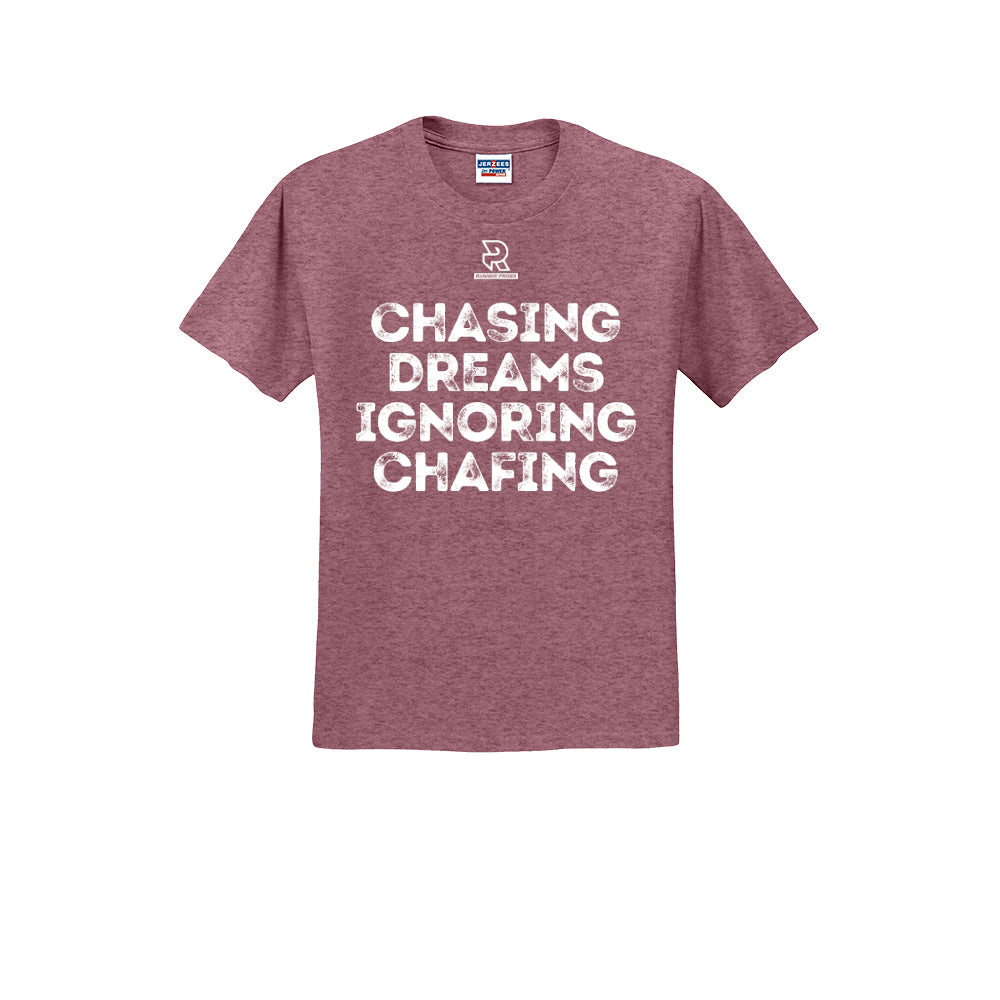 CHASING DREAMS (White) - Short Sleeve Cotton Tee