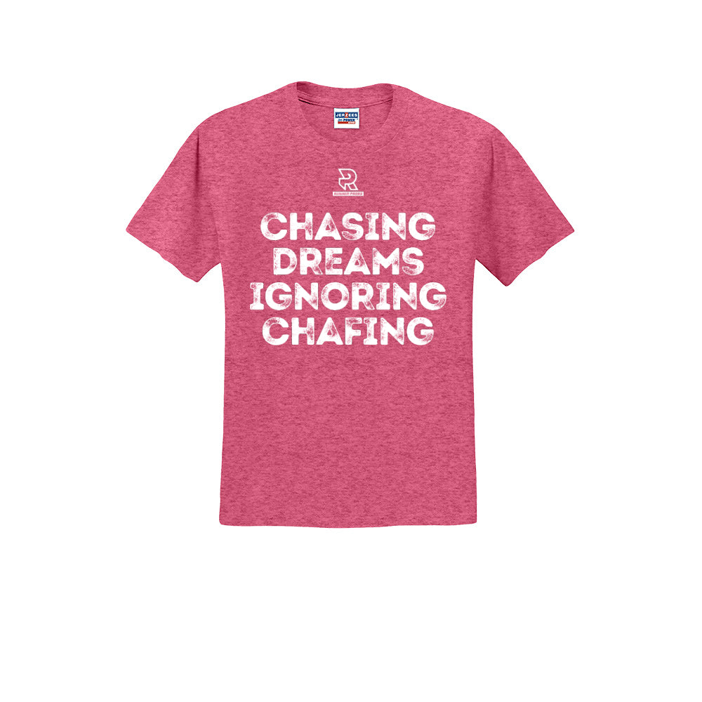 CHASING DREAMS (White) - Short Sleeve Cotton Tee