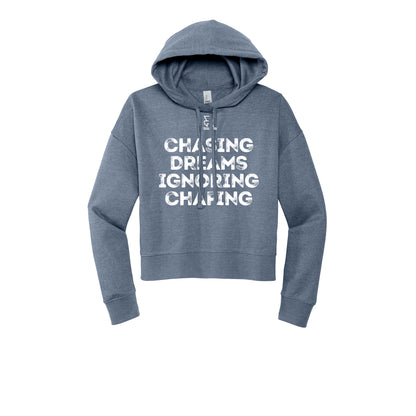 CHASING DREAMS (White) - Womens Fleece Hoodie