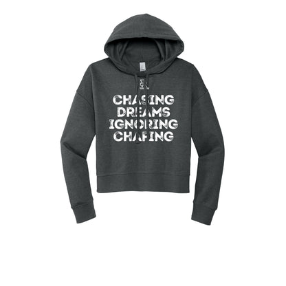 CHASING DREAMS (White) - Womens Fleece Hoodie