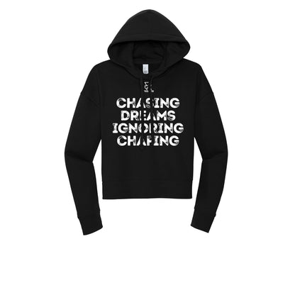 CHASING DREAMS (White) - Womens Fleece Hoodie