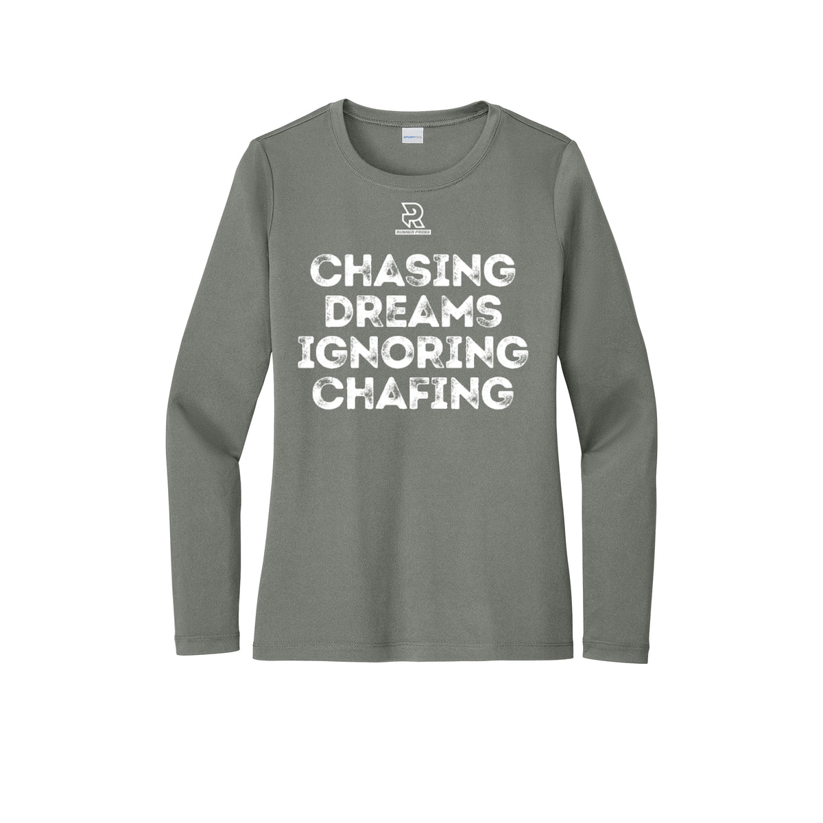 CHASING DREAMS (White) - Womens Pro Long Sleeve Performance Tee