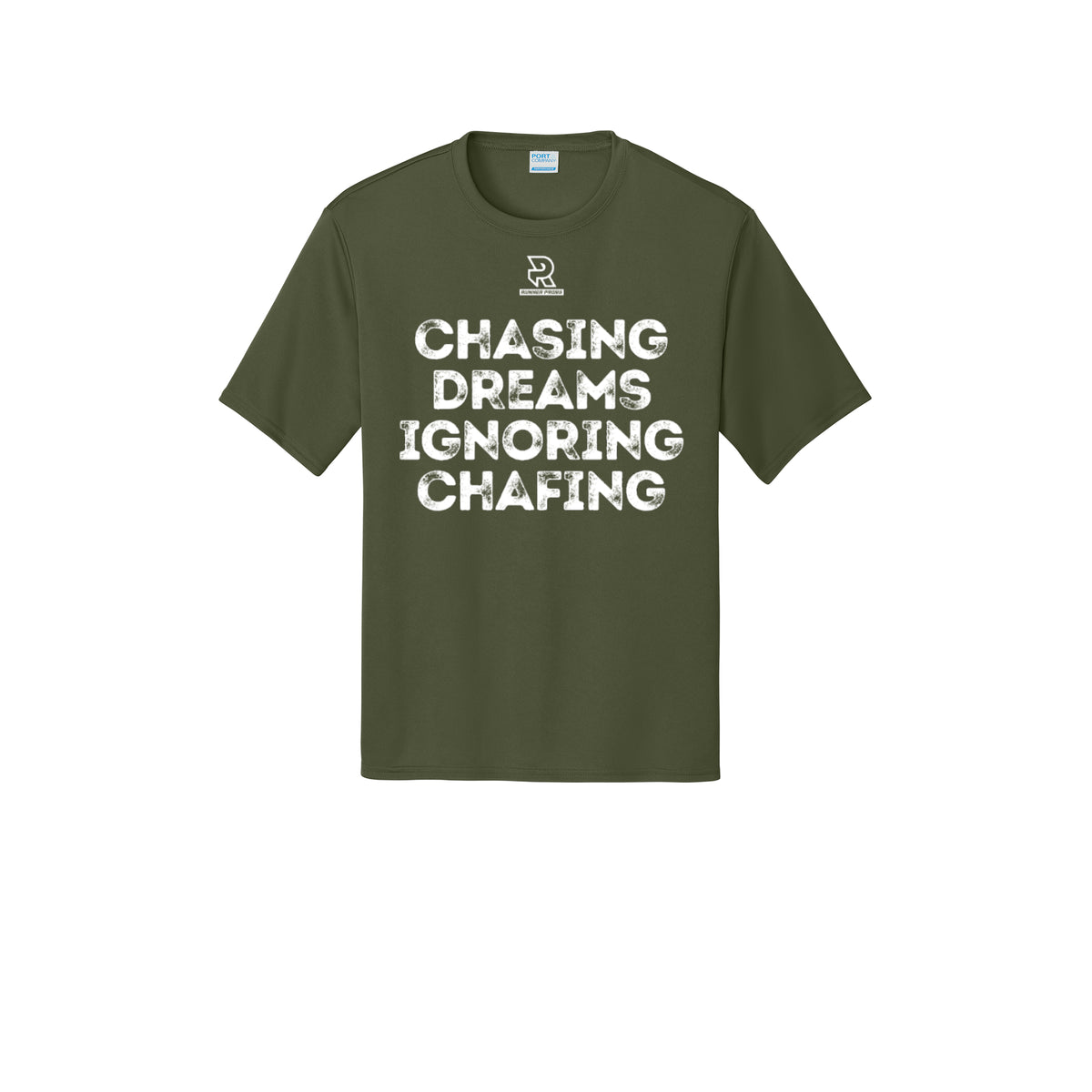 CHASING DREAMS (White) - Short Sleeve Performance Tee