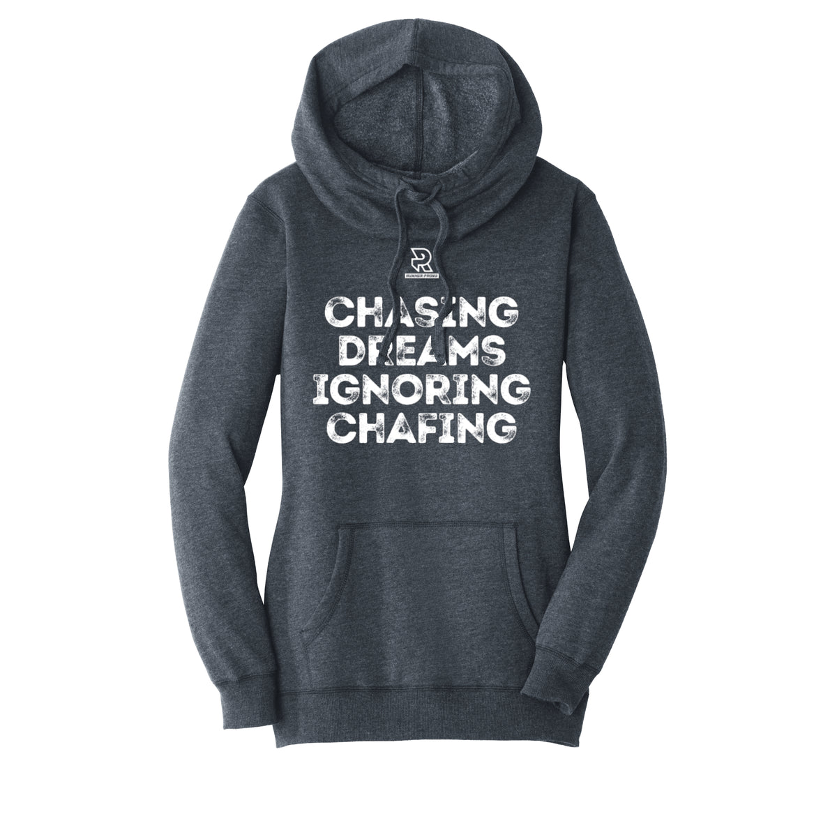 CHASING DREAMS (White) - Womens Lightweight Fleece Hoodie