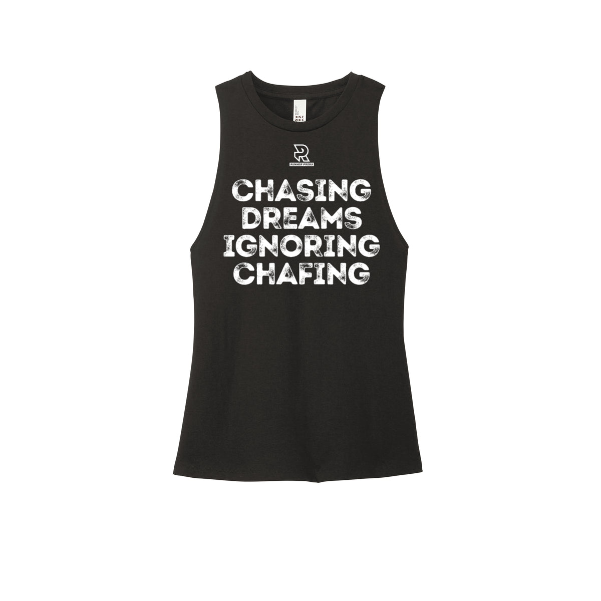 CHASING DREAMS (White) - Womens Perfect Tri Muscle Tank