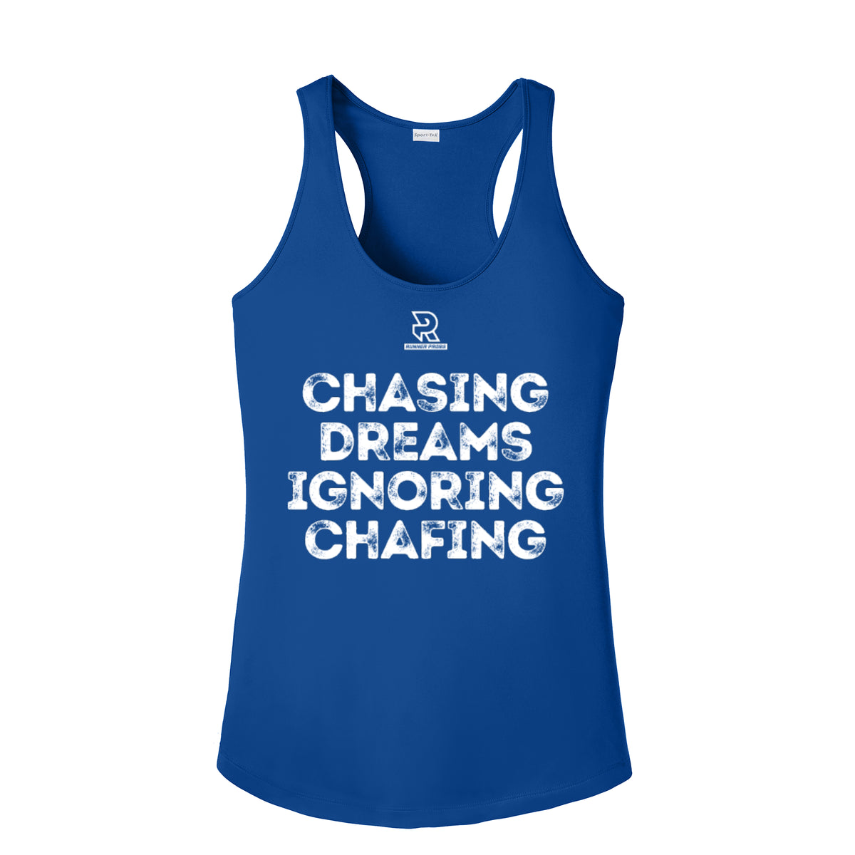 CHASING DREAMS (White) - Womens Competitor Racerback Tank