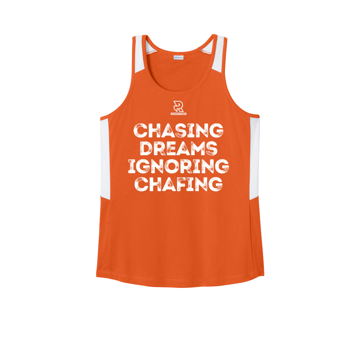 CHASING DREAMS (White) - Womens Club Track Tank