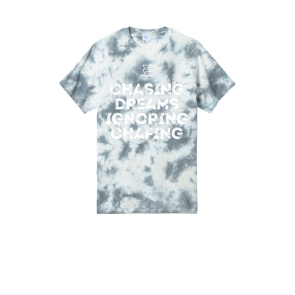 CHASING DREAMS (White) - Short Sleeve Tie Dye Cotton Tee