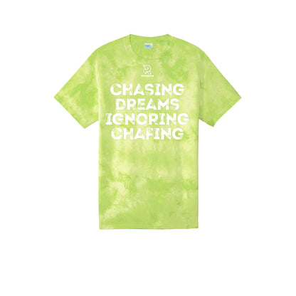 CHASING DREAMS (White) - Short Sleeve Tie Dye Cotton Tee