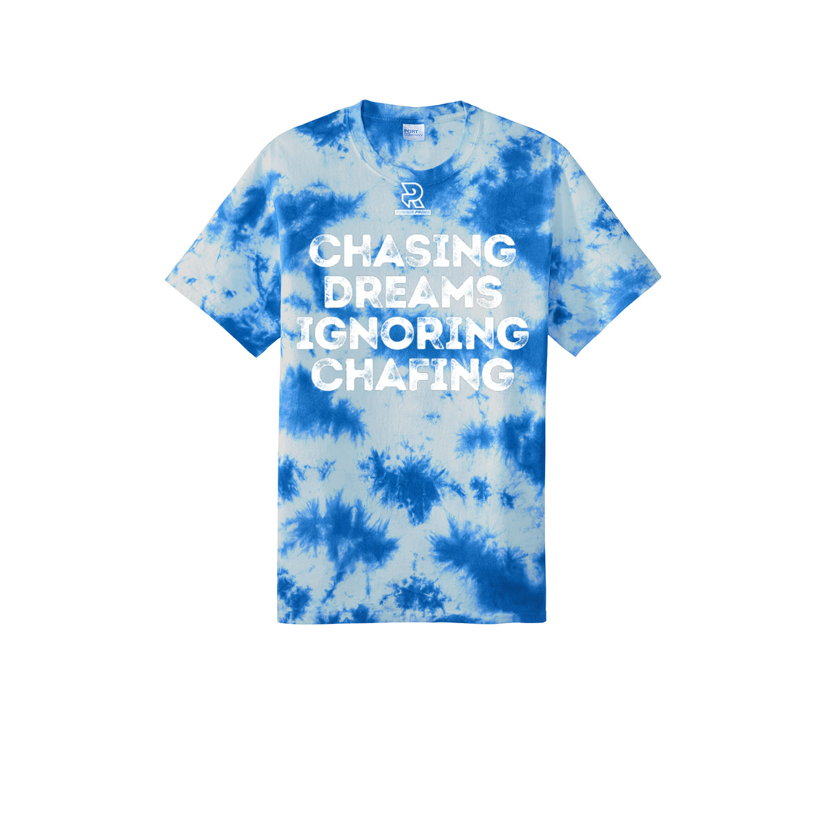 CHASING DREAMS (White) - Short Sleeve Tie Dye Cotton Tee