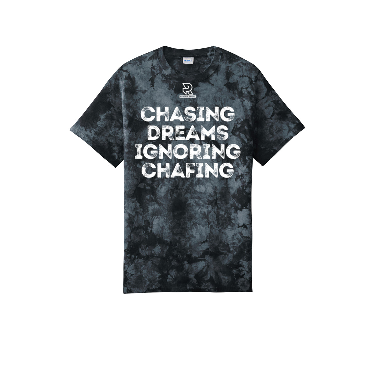 CHASING DREAMS (White) - Short Sleeve Tie Dye Cotton Tee