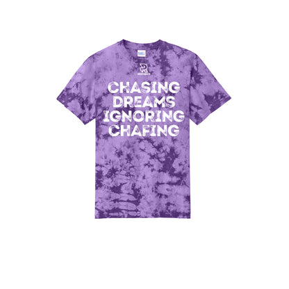 CHASING DREAMS (White) - Short Sleeve Tie Dye Cotton Tee