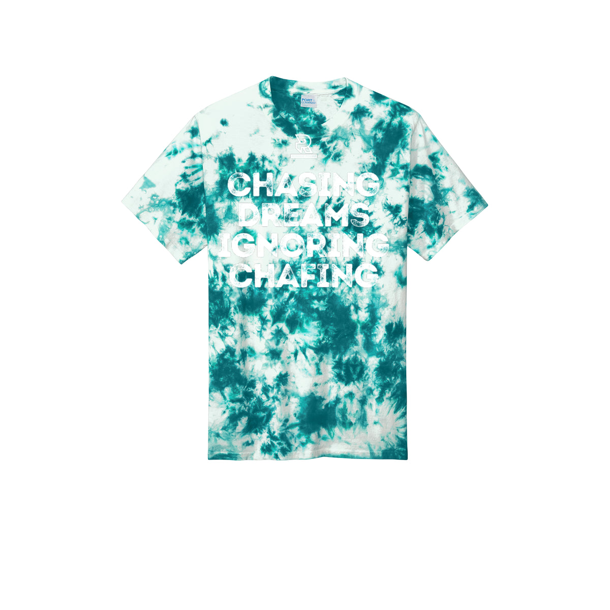 CHASING DREAMS (White) - Short Sleeve Tie Dye Cotton Tee