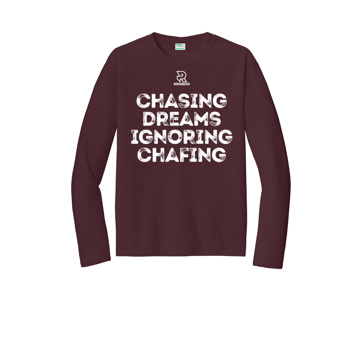 CHASING DREAMS (White) - Long Sleeve Performance Tee