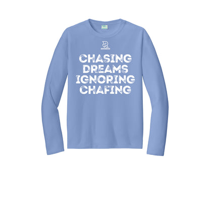 CHASING DREAMS (White) - Long Sleeve Performance Tee
