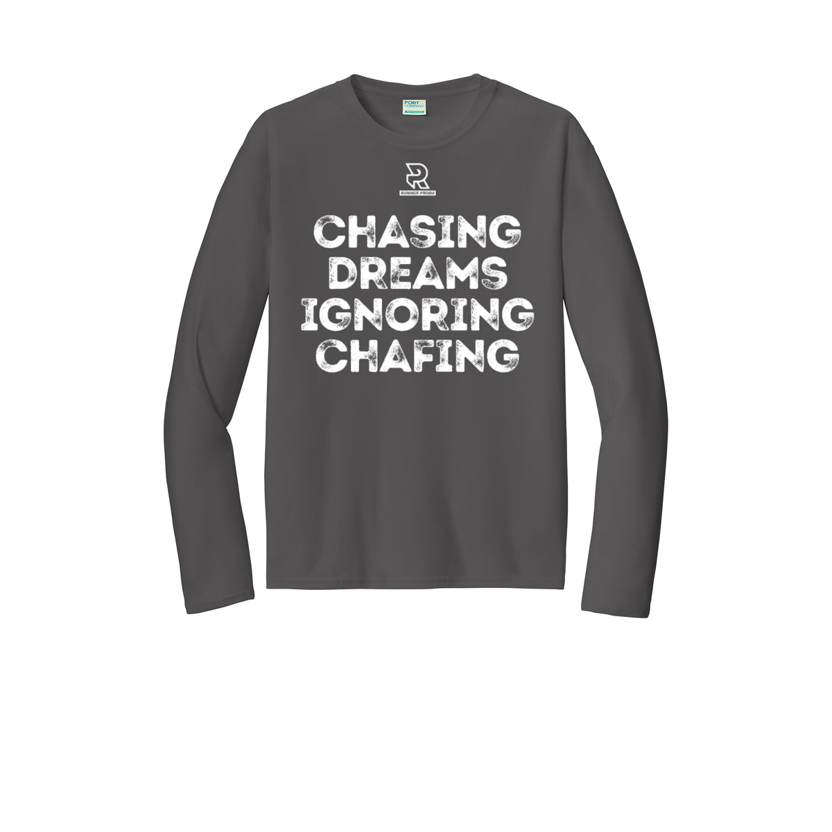 CHASING DREAMS (White) - Long Sleeve Performance Tee